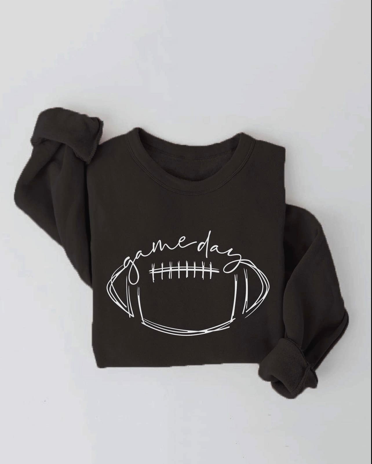 Black gameday football sweatshirt