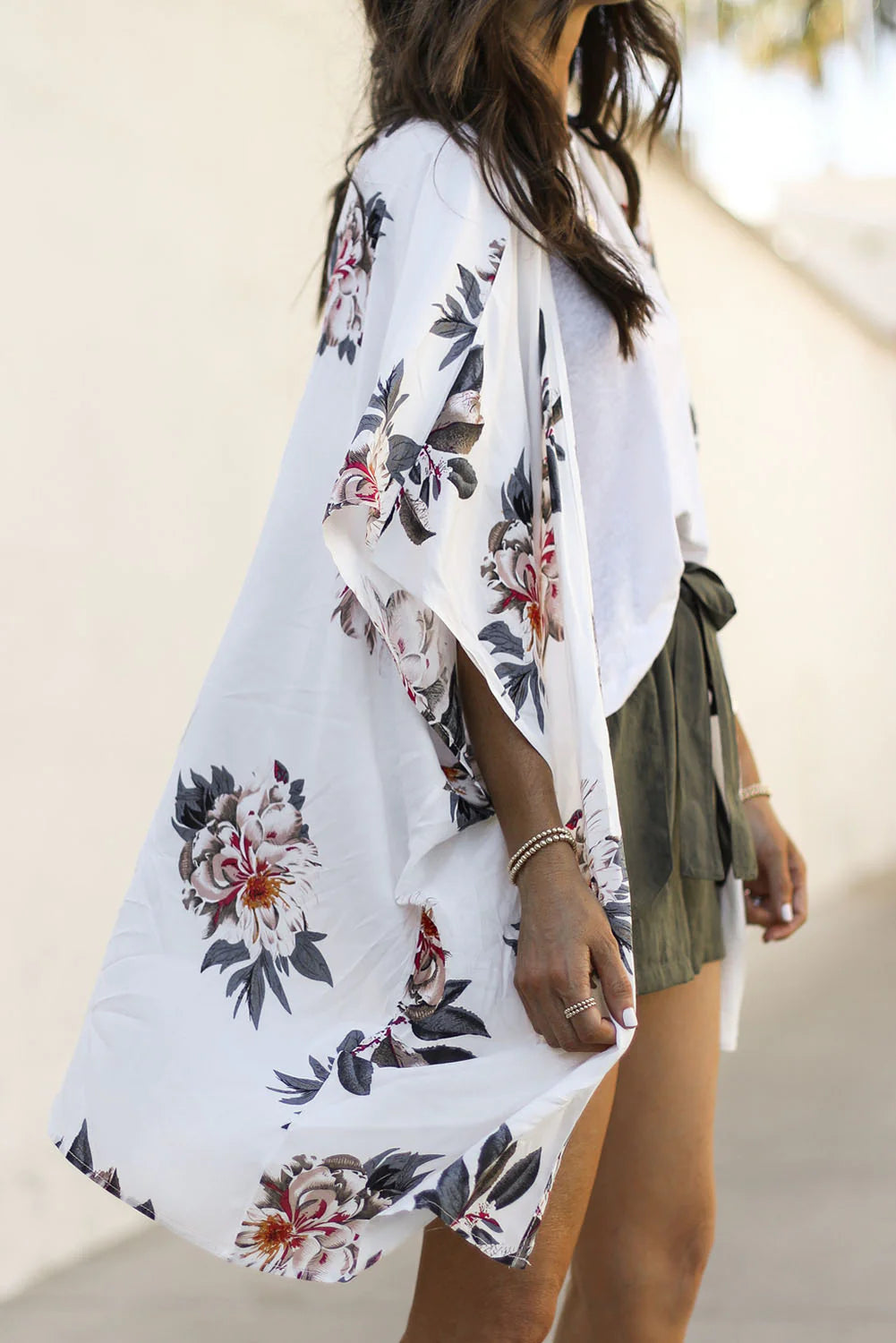 Summer flowers kimono