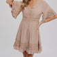 Lacy Dress in Latte