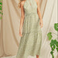 Sage maxi dress